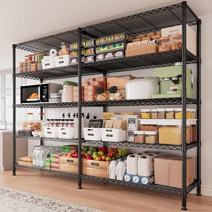 72.4''H Storage Shelves Metal Shelving Unit Load 1500LBS, 5 Tier Wire Shelving - Image 2