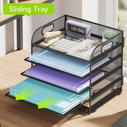 Cawukege 2 Pack 5 Tier Paper Organizer, Letter Tray - Image 3