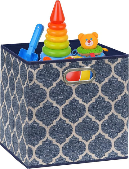 Simple Houseware 11-Inch Collapsible Fabric Cube Storage Bin - Image 7