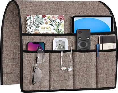 Joywell Armrest Organizer Remote Holder, Light Camel | by Joywell