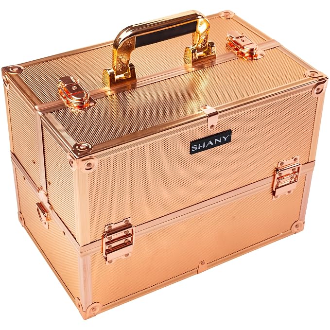 SHANY Essential Pro Makeup Train Case Cosmetic Box Portable Makeup Case - Image 6
