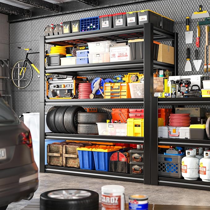 REIBII Garage Shelving 3000LBS, Heavy Duty Storage Shelves, Adjustable - Image 5