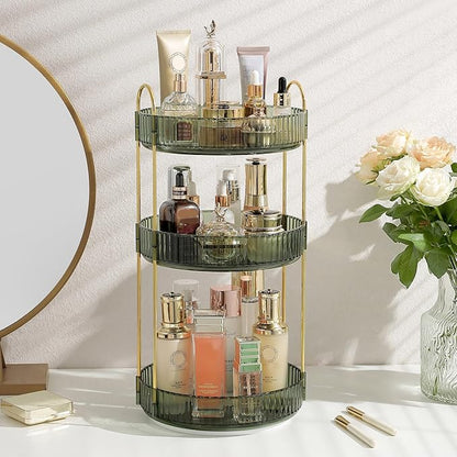 Rotating Makeup Organizer for Vanity, Perfume Skin Care Organizers Large by Aveniee