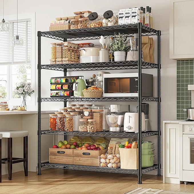 REIBII Storage Shelves 71" H Tall Wire Shelving Unit Sturdy Metal Shelves - Image 2