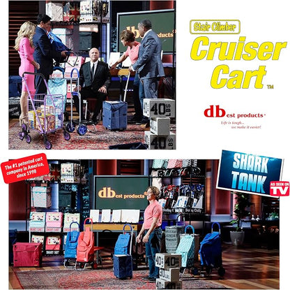 dbest Products Stair Climber Cruiser Cart Shopping Grocery Rolling Folding - Image 4