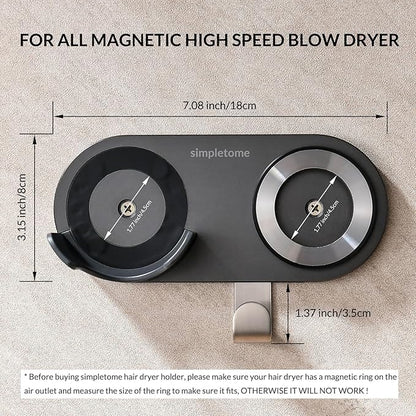 simpletome Hair Dryer Holder Wall Mount - Image 6