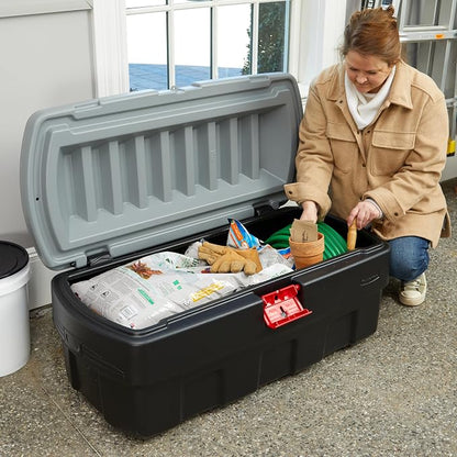 Rubbermaid 48 Gallon Black Action Packer Lockable Latch Indoor and Outdoor - Image 6
