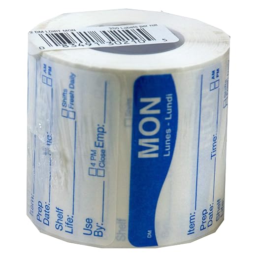 DayMark Safety Systems DissolveMark IT112213-1 "MON" Day of The Week Label by DayMarkSafetySystems