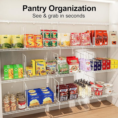 SortNStore Wire Shelf Dividers for Closet: 16-inch Tall 12-inch Deep 6 Pack - Image 8