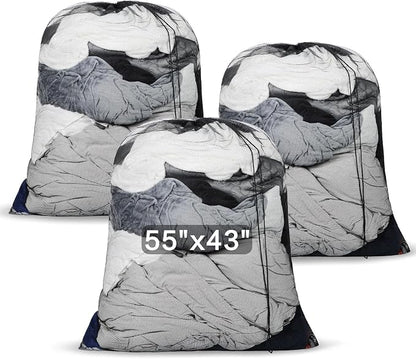 3 Pack Mesh Laundry Bags Extra Large 55" x 43" Sturdy Material Laundry Liner by Locmeo
