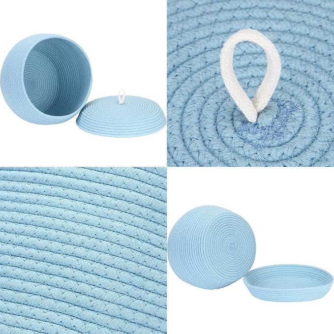 Sea Team Round Cotton Rope Storage Basket - Image 5