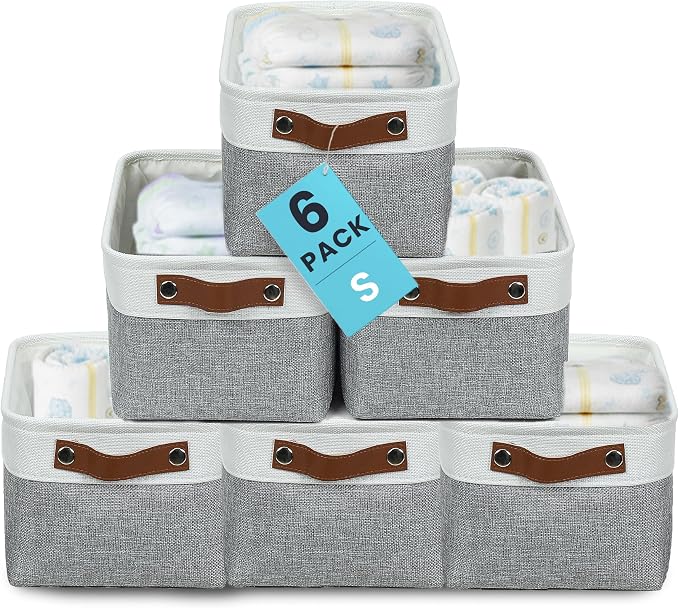 OrganiHaus Small Fabric Storage Bins by OrganiHaus