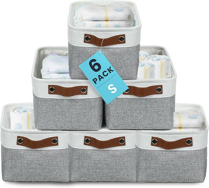 OrganiHaus Small Fabric Storage Bins by OrganiHaus