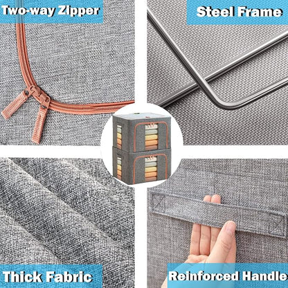 Large Storage Bags, Stackable Clothes Storage Bins - Image 8