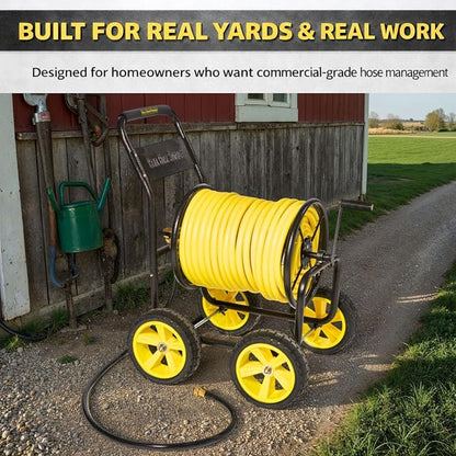 Garden Hose Reel Cart, Heavy Duty Hose Reel - Image 7