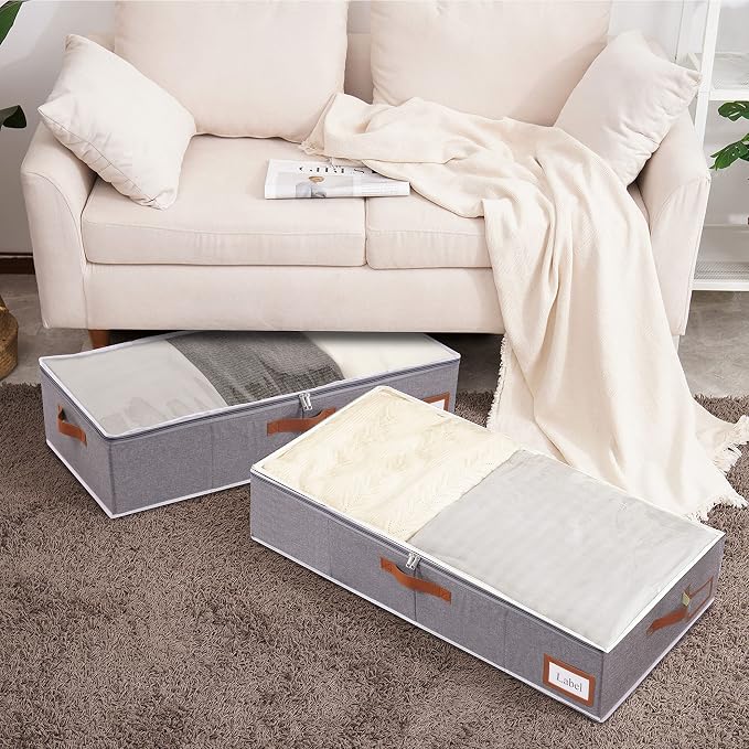 Yawinhe Under Bed Storage Containers, 2 Pack, Bin - Image 2