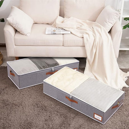 Yawinhe Under Bed Storage Containers, 2 Pack, Bin - Image 2