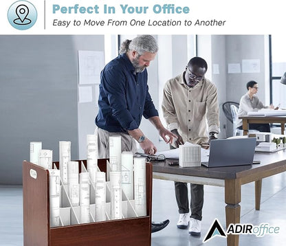 AdirOffice Adir Blue Print Storage Organizer - Image 8