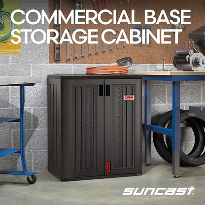 Suncast Heavy-Duty Resin Outdoor Storage Cabinet, Made in the USA - Image 4