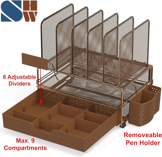 Simple Houseware Desk File Organizer - Image 3