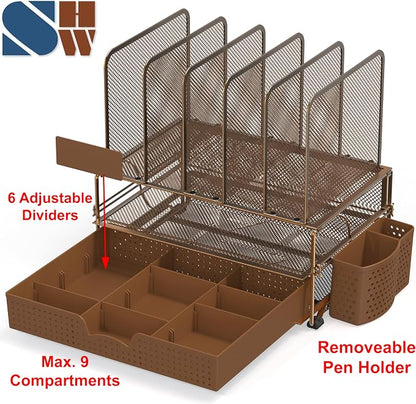 Simple Houseware Desk File Organizer - Image 3