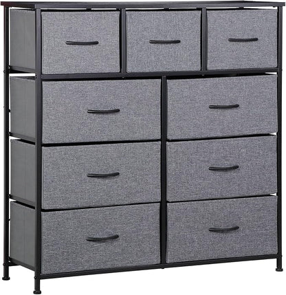 ZENY 9 Drawers Dresser, Fabric Storage Tower, Organizer Unit by ZENY