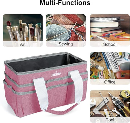 JJRING Craft Organizer Tote Bag, Art Storage Caddy - Image 5