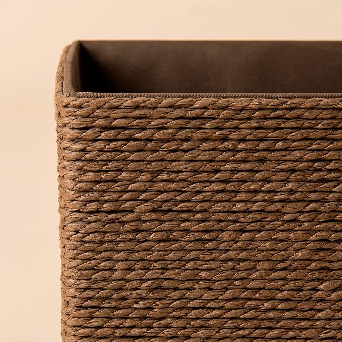 Paper Rope Woven Storage Basket Set of 4 - Image 6