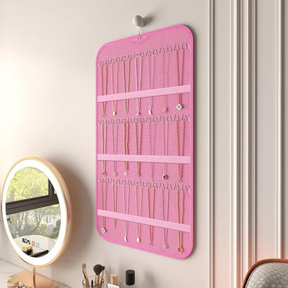 Hanging Jewelry Organizer Storage, 40 Pockets 36 Hooks Necklace Earring - Image 2