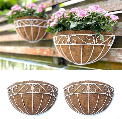 LaLaGreen Wall Mounted Flower Baskets Wall Hanging Planter by L%C3%A1L%C3%A1Green