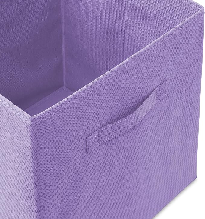Casafield Set of 6 Collapsible Fabric Cube Storage Bins, Cubby Organizers & More - Image 3