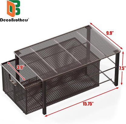 Deco Brothers Stackable Pull Out Cabinet Sliding Basket - Image 3