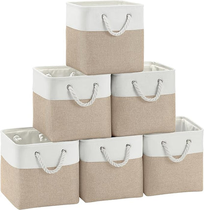 FinishingBo 11 inch Cube Storage Bin by SimplifySpaceSimplifyLife