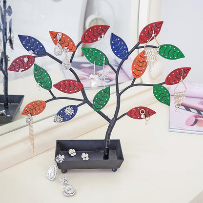 MyGift Jewelry Tree w/Bird Nest 48 pair Earrings Holder, Bracelets/Necklace - Image 2