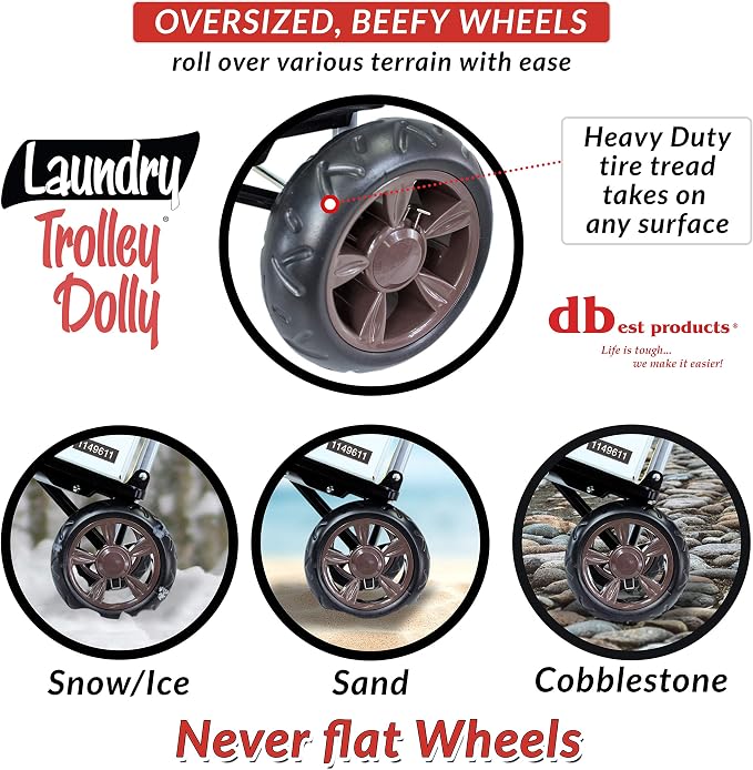 dbest products Laundry Trolley Dolly - Image 7