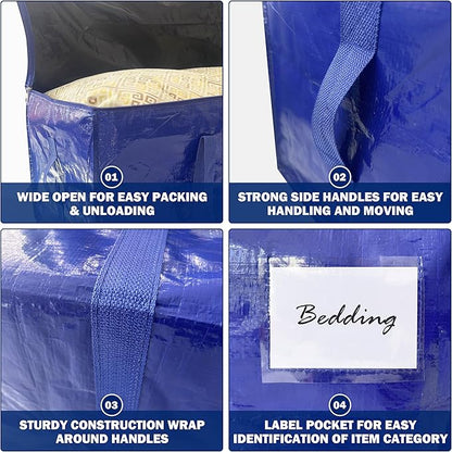 8 Pack Extra Heavy Duty Large Moving Bags - Image 7