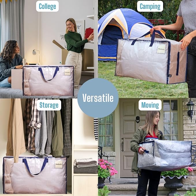 VENO 10 Pack Moving Bags and Large Christmas Decoration Storage Bins - Image 7