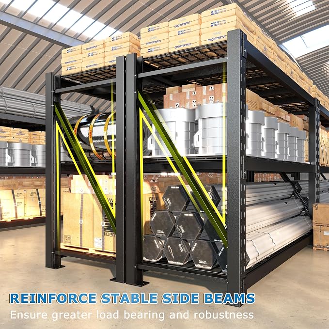 Bepatio 8250LBS Garage Shelving Heavy Duty Storage Shelves Industrial Metal - Image 5