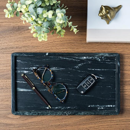Cork & Mill Black Marble Tray for Bathroom Countertop, Kitchen Counter - Image 4