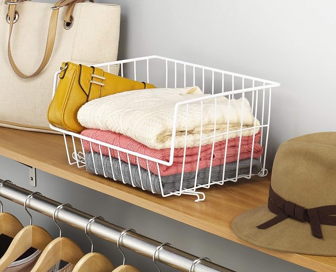 Whitmor Wire Stackable Basket - Image 2