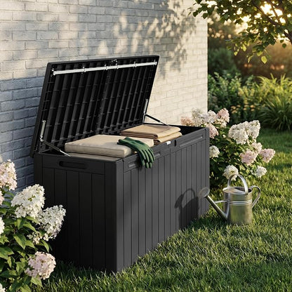 110 Gallon Deck Box Outdoor Indoor Waterproof Storage Box - Image 2