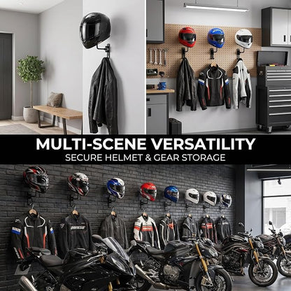 Shimeyao Motorcycle Helmet Holder Wall Mount 180° Rotation Helmet Hanger – - Image 6