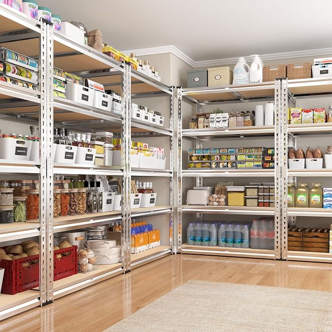 REIBII 2000LBS Storage Shelves 5 Tier Garage Shelving Heavy Duty Metal Shelving - Image 7