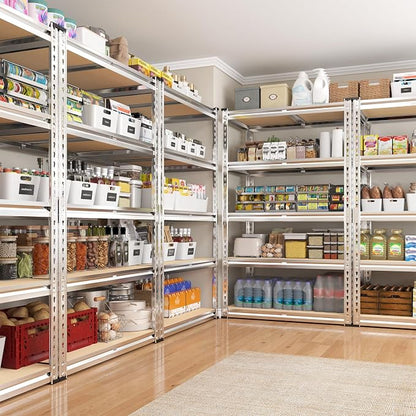 REIBII 2000LBS Storage Shelves 5 Tier Garage Shelving Heavy Duty Metal Shelving - Image 7