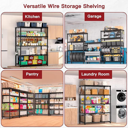 PrimeZone Wire Metal Storage Shelves - Image 9