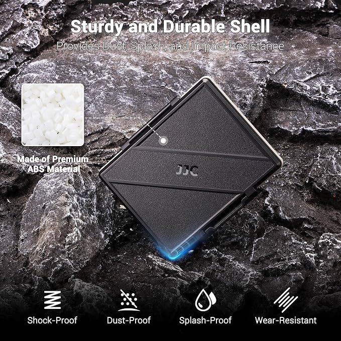 JJC 45 Slots Memory Card Case for 30 Micro SD and 15 SD Cards - Image 6