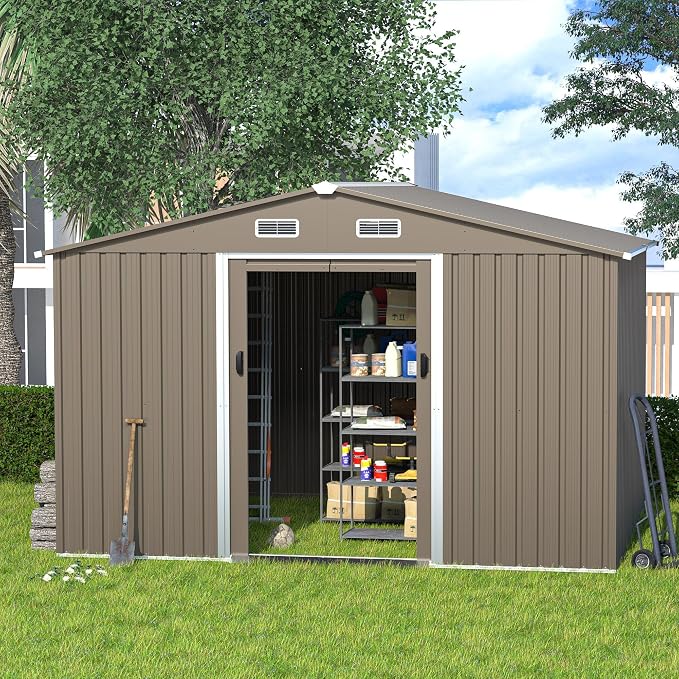 Kullavik 10FT x 8FT Outdoor Storage Shed - Image 7