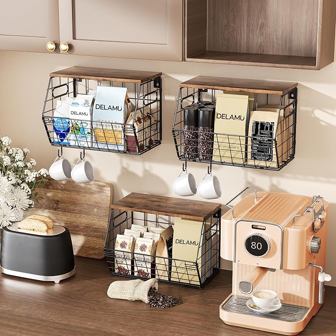 Delamu Stackable Metal Fruit Basket - Image 3