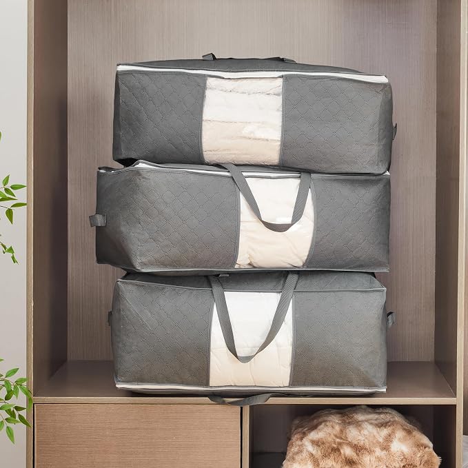105L Extra Large Storage Bags for Blankets, King Comforters, Sheets - Image 3