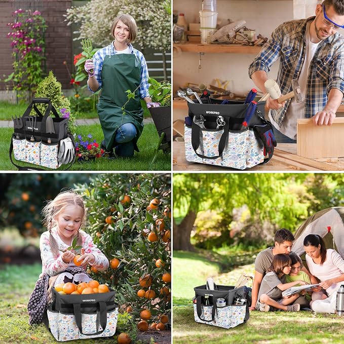 WORKPRO Garden Tool Bag Organizer, Heavy Duty Gardening Tote Bag - Image 7